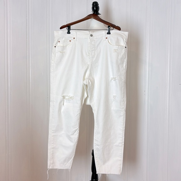 NWOT LEVIS wedgie skinny white jeans 22W - Picture 4 of 11